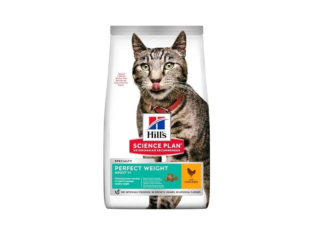 Hill‘s Science Plan Feline Adult Perfect Weight Chicken 7 kg Speciální Cena