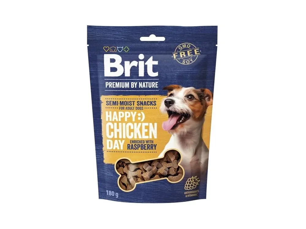 Brit Premium by Nature Dog Semi Snack Chicken&Raspberry 180g Finální Výprodej