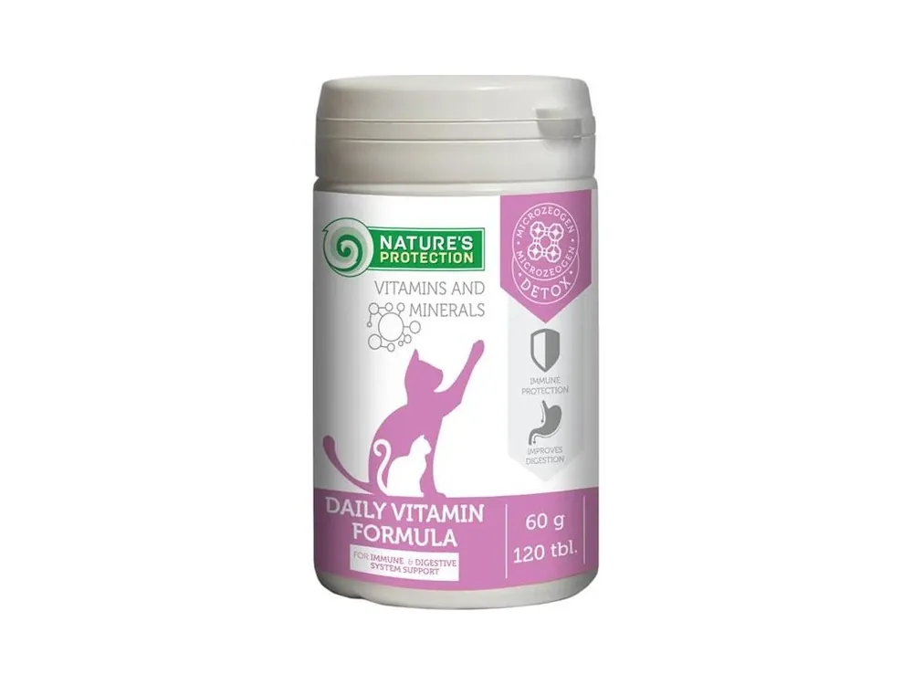 Originální Nature‘s Protection Daily Vitamin pro kočky 60 g, 120 tablet