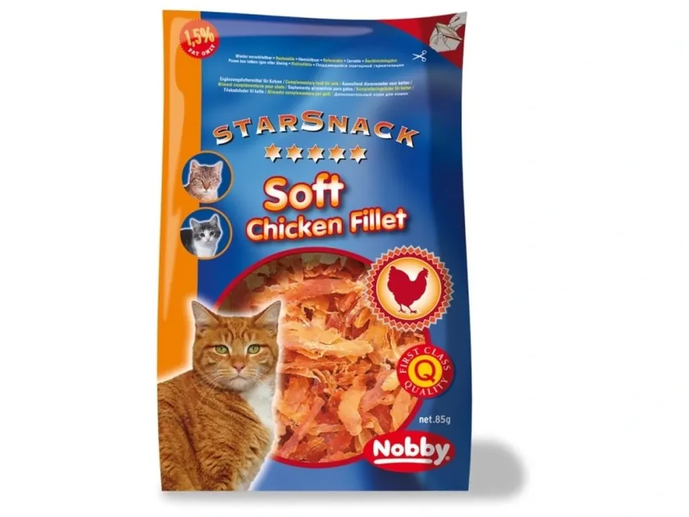 Nobby StarSnack pamlsky pro kočku sušené kuřecí kousky 85 g Cenově Výhodný