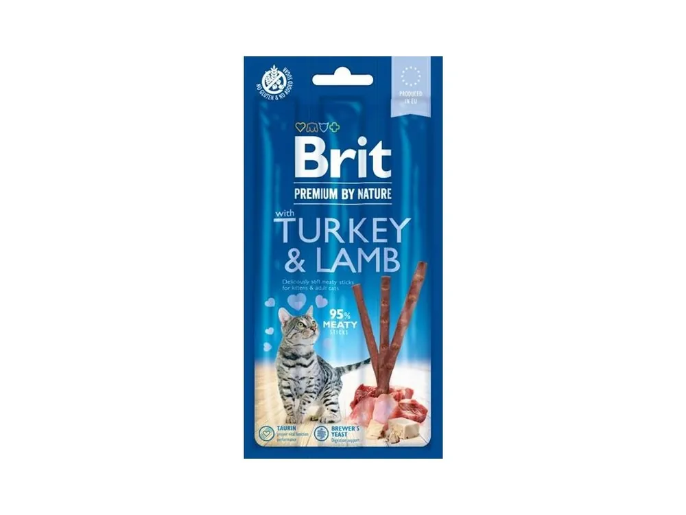 Brit Premium by Nature Cat Snack with Turkey & Lamb 3 ks, 15 g Značkový