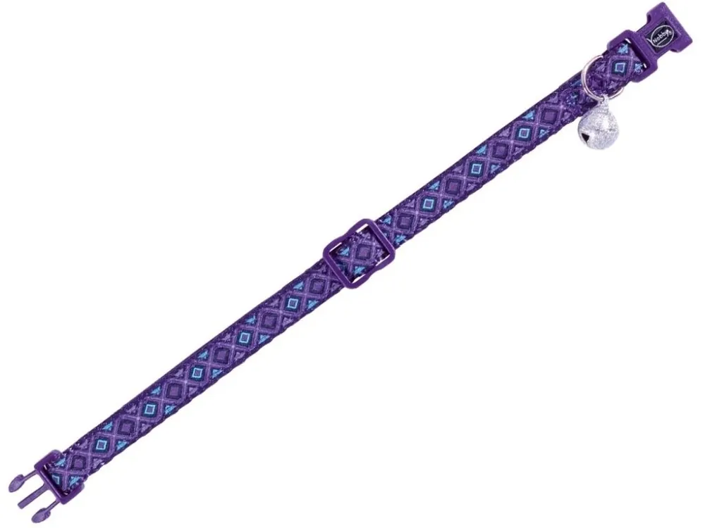 Top Prodej Nobby Design Lilac obojek s rolničkou pro kočky fialový 1 ks