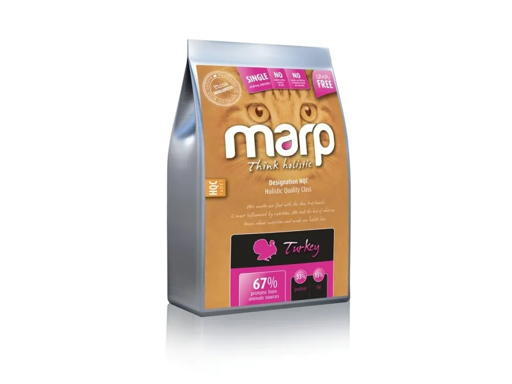 Nová Kolekce Marp Holistic Turkey CAT - krůtí bez obilovin pro kočky 2kg