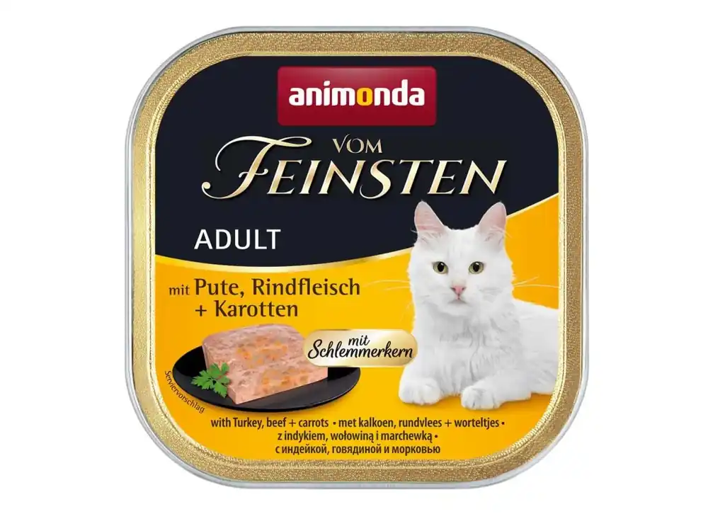 Vom Feinsten CORE krůta, hovězí maso + mrkev pro kočky 100g Ihned K Objednání