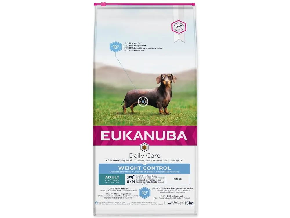 Nakupujte Hned Krmivo EUKANUBA Daily Care Adult Medium Weight Control 15 kg