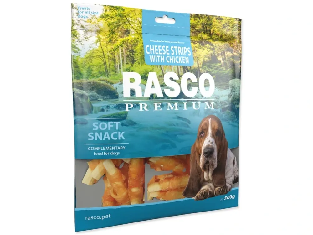Must-Have Pochoutka Rasco Premium kuřecím obalené sýrové proužky 500 g
