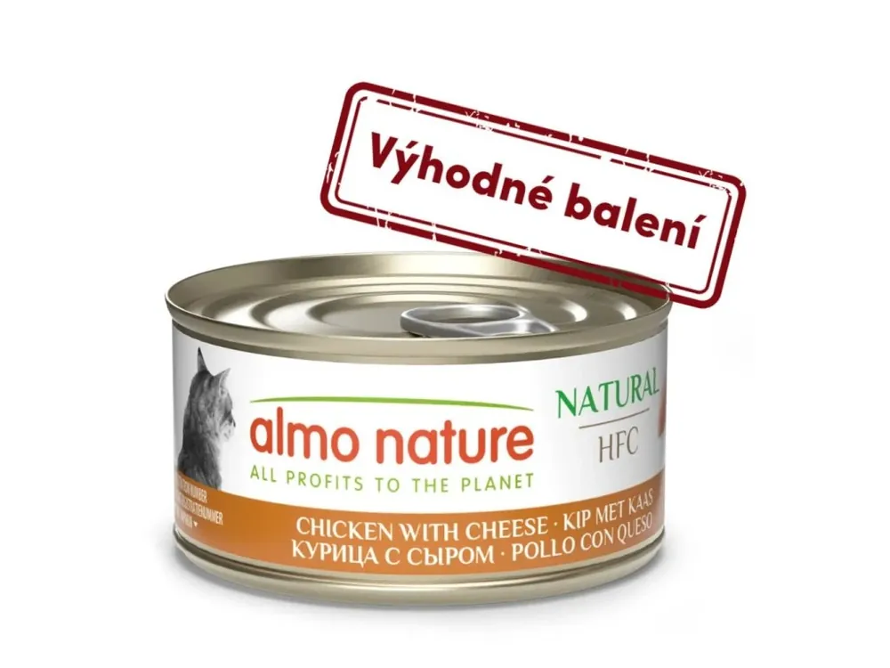 Nejlepší Volba Almo Nature HFC Natural - Kuře a sýr 70g výhodné balení 24ks