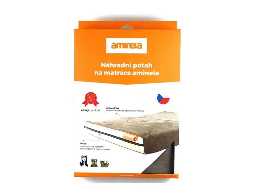 Potah na matraci Aminela - 100x100x5cm travel (hnědá/béžová) Finální Výprodej