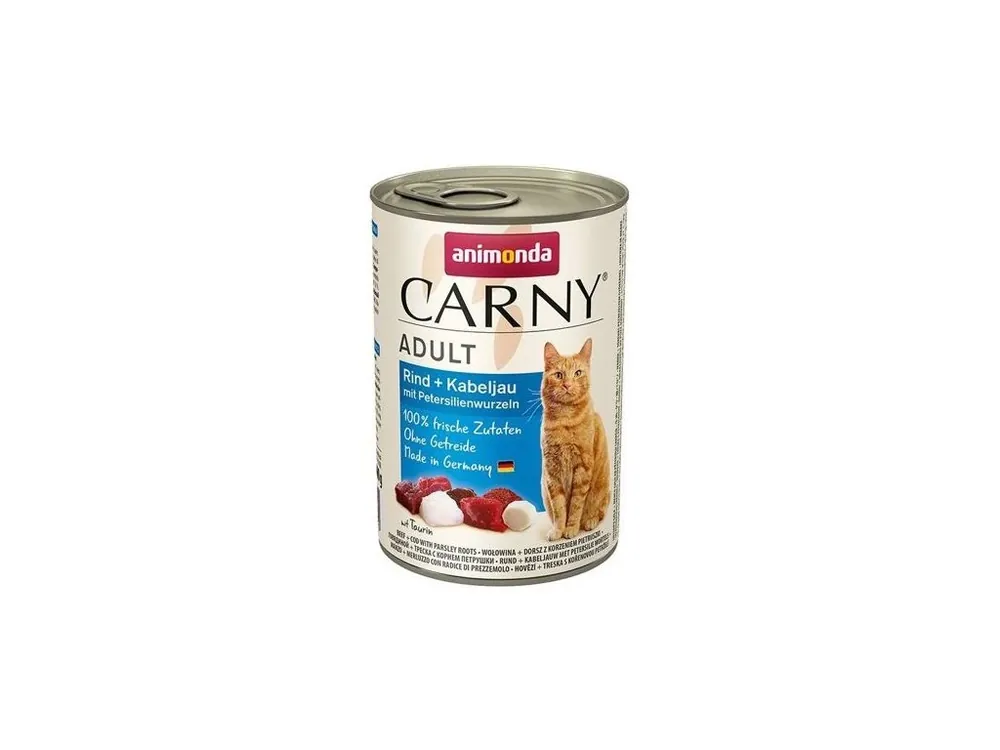Must-Have ANIMONDA konzerva CARNY Adult - hovězí, treska, petržel 400g