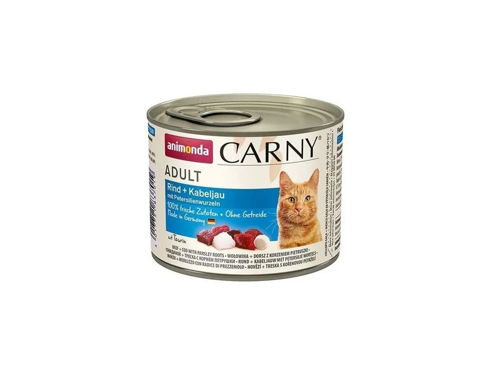 Objednat Nyní ANIMONDA konzerva CARNY Adult - hovězí, treska, petržel 200g