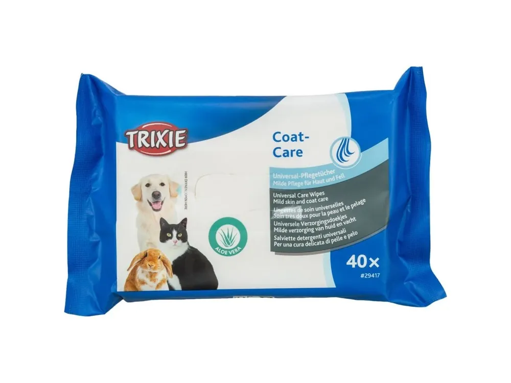 Originální Coat Care, univerzální vlhčené ubrousky s Aloe Vera, 40 ks