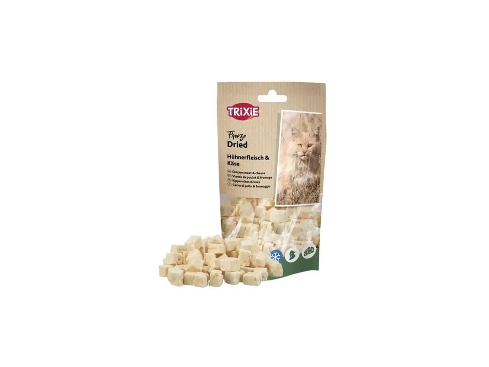 Freeze Dried - mrazem sušené pamlsky s kuřecím a sýrem, 25 g Časově Omezené