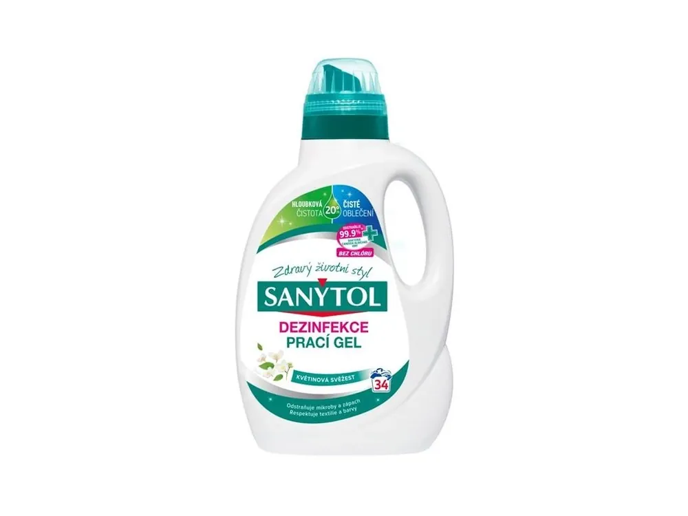 Sanytol dezinfekce prací gel květinová vůně 34 dávek 1,7 l Sleva