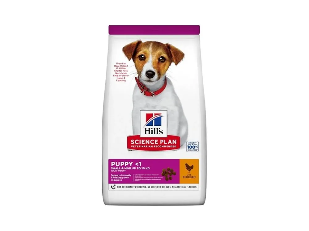 Nejprodávanější Hill‘s Science Plan Canine Puppy Small & Mini Chicken 1,5 kg