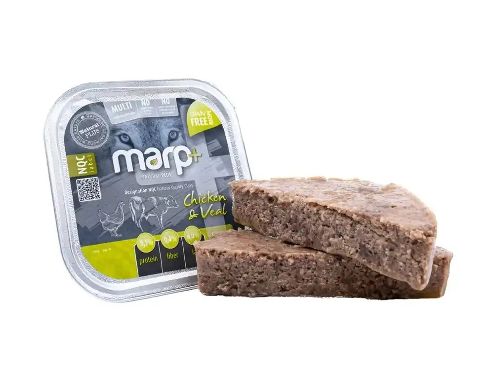 Marp Natural Plus vanička pro psy s kuřetem a telecím 150g Horká Nabídka