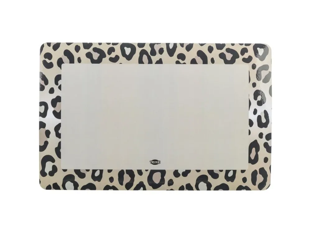 Prostírání pod misky LEO, 44 x 28 cm, šedá, hnědá/leopardí Omezená Nabídka
