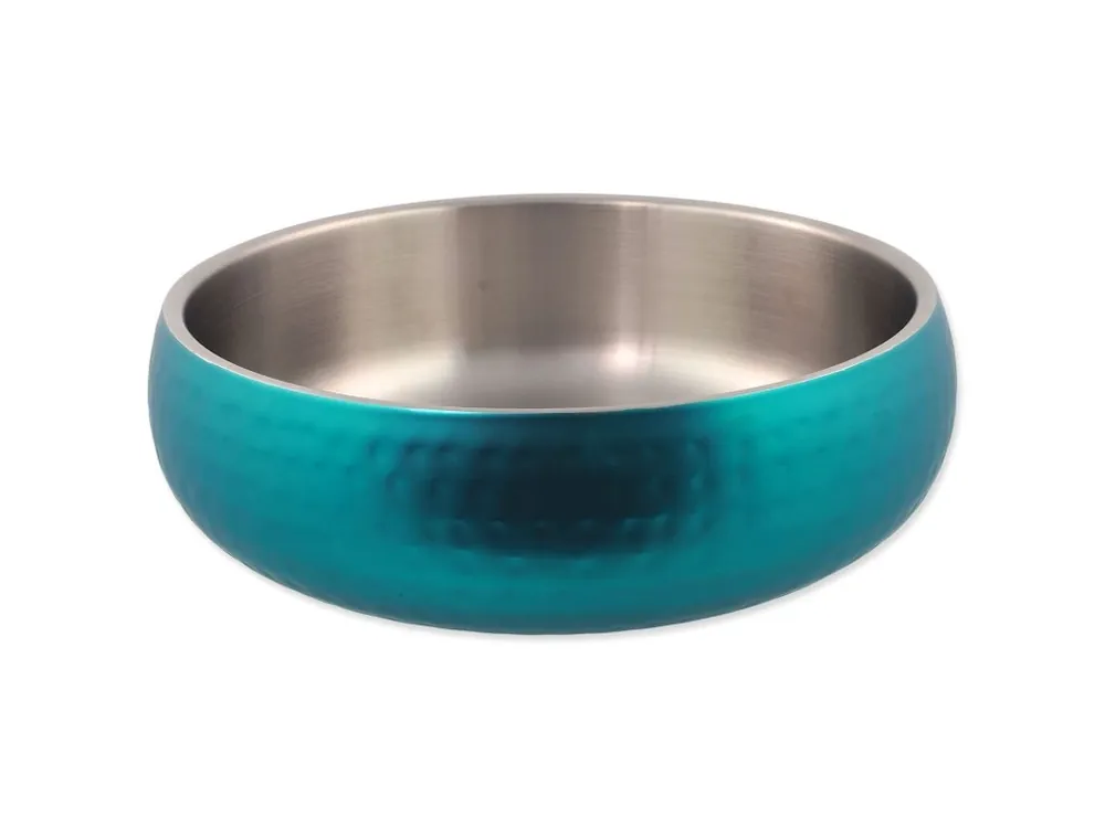 Miska Dog Fantasy s dvojitou stěnou tyrkysová 22 cm (2100 ml) Rychlé Dodání