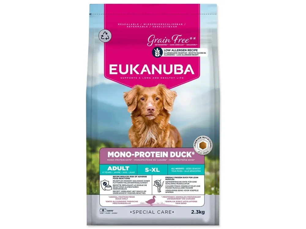 Krmivo EUKANUBA Special Care Adult Mono Protein Duck 2,3 kg Novinka