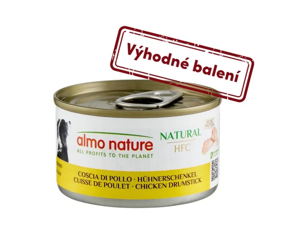 Hit Sezóny Almo Nature HFC DOG - Kuřecí stehna 95g výhodné balení 24ks