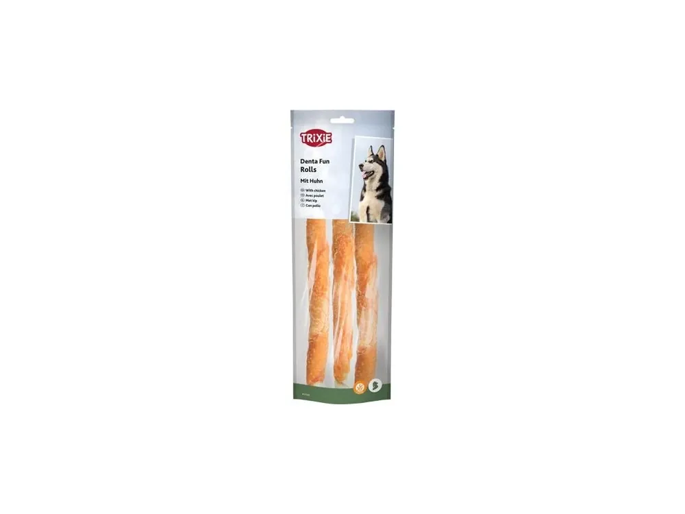 Akční Nabídka DENTAfun-tyčinka svázaná kuřecím masem 3ks, 28 cm (250 g)