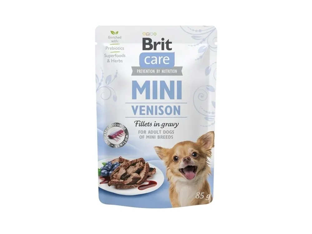 Nejlepší Volba Brit Care Mini Dog kapsička Venison fillets in gravy 85 g