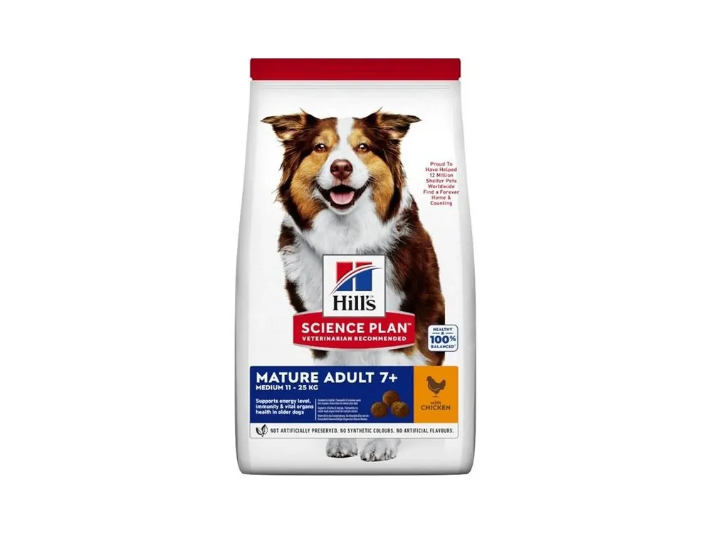 Omezená Nabídka Hill‘s Science Plan Canine Mature 7+ Medium Chicken 14 kg