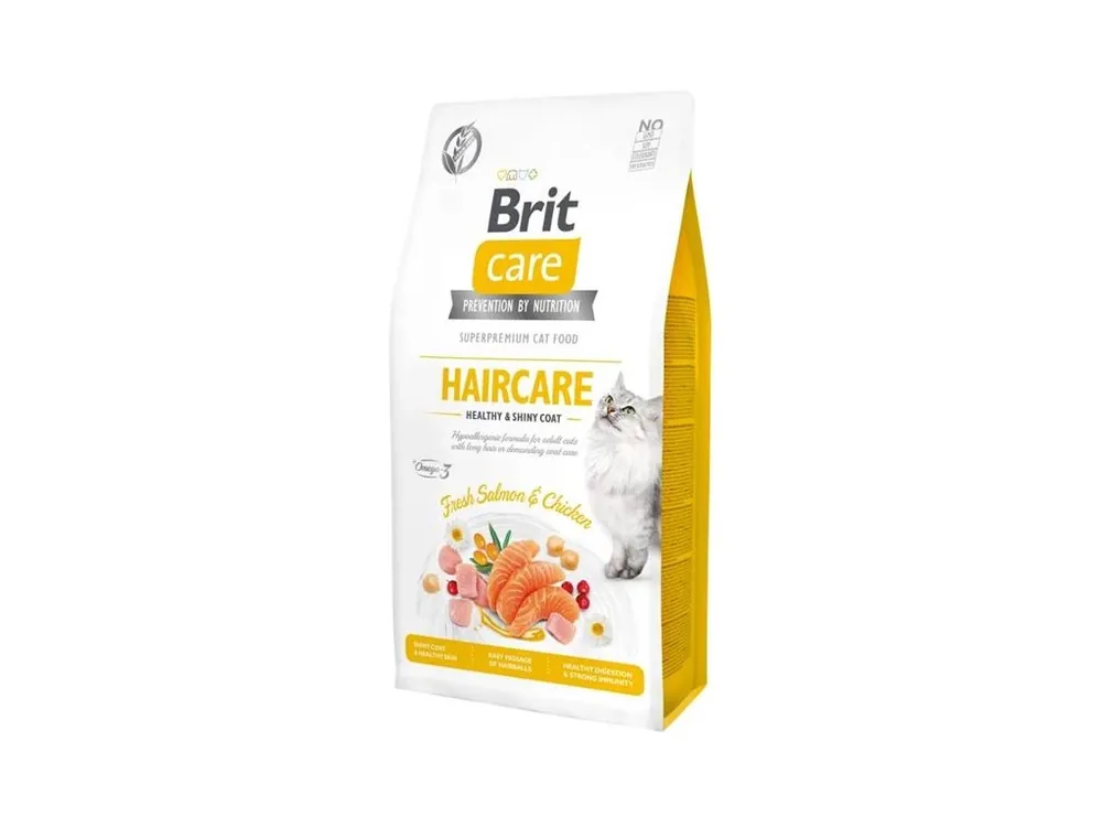 Výprodej Brit Care Cat Grain-Free Haircare Healthy & Shiny Coat 7 kg