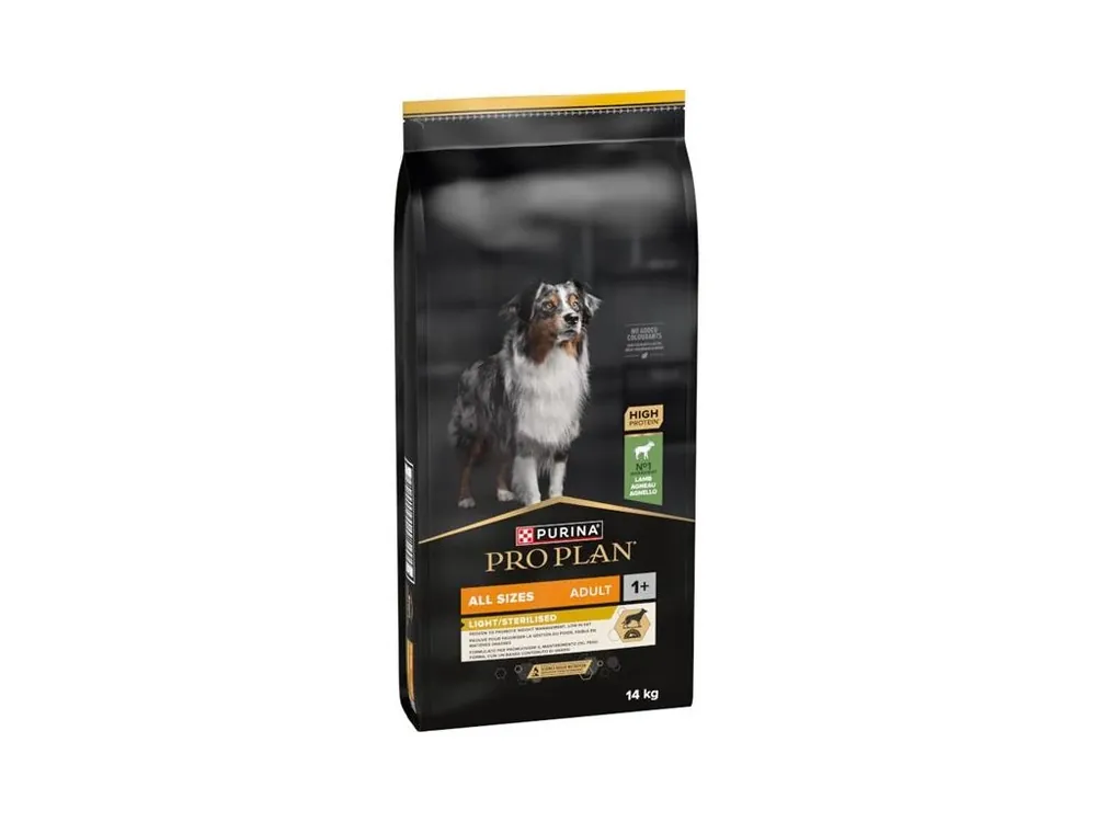 Pro Plan Dog Adult ALL SIZES Light/Sterilised jehně 14 kg Sezónní Sleva
