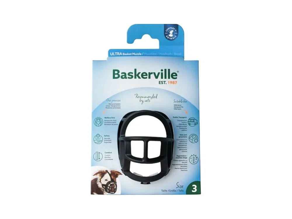 Náhubek plast Baskerville černý Company of Animals vel. 3 Ihned K Objednání
