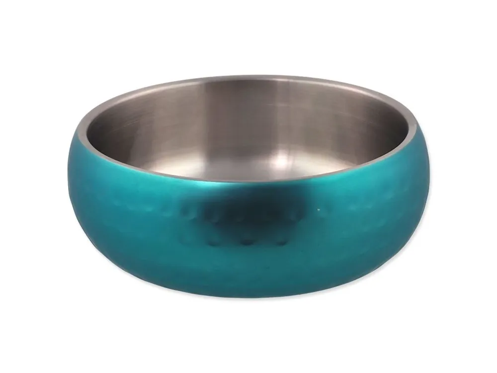 Miska Dog Fantasy s dvojitou stěnou tyrkysová 12 cm (376 ml) Výhodná Nabídka