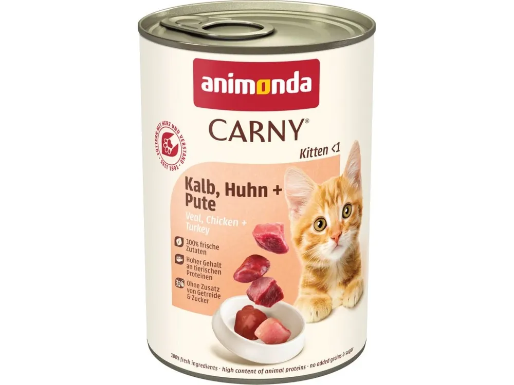 ANIMONDA konzerva CARNY Kitten - telecí + kuřecí + krůta 400g Ověřený