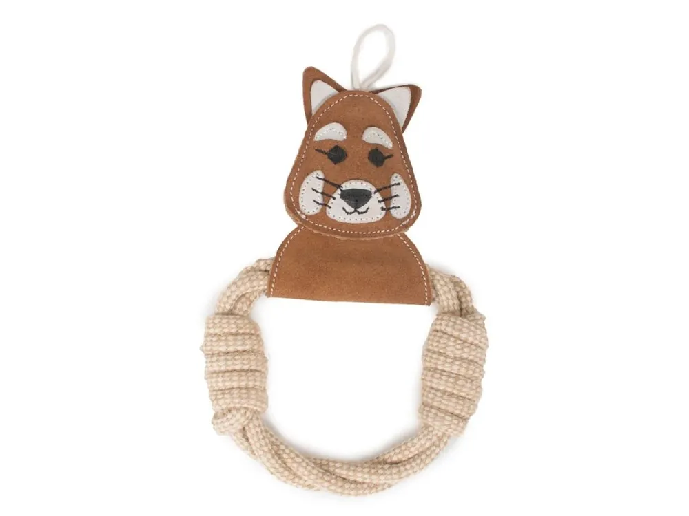 Farm Company panda ze semišové kůže v lanovém kruhu 25 cm Cenově Výhodný