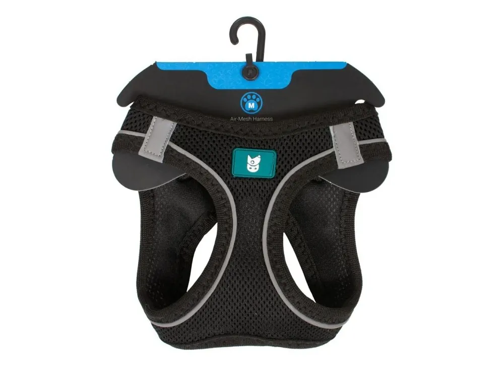 Výprodej Farm company soft mesh postroj pro psy černý 3XS 24-28cm