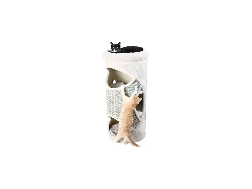 Škrábací válec pro kočky TOWER GRACIA béžový 38 cm/85 cm Horká Nabídka