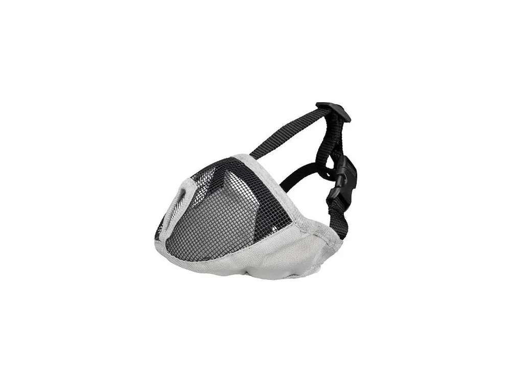 Náhubek pro krátkonosá plemena, polyester M, 40 cm, šedý Cenová Bomba