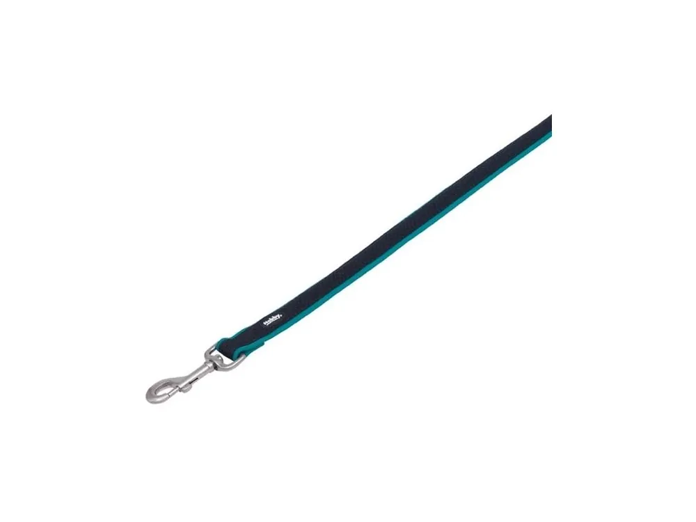 Vodítko nylon Mesh Preno 120cm x 20-25mm tyrkysové Nobby Levný