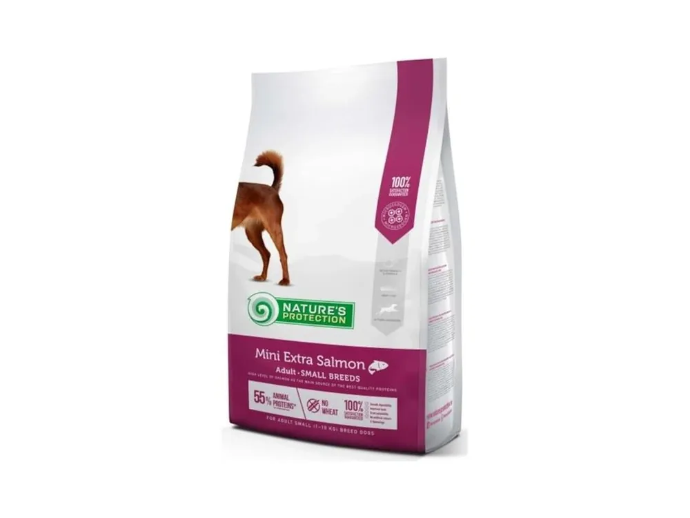 Rychlé Dodání Nature‘s Protection Dog Dry Adult Mini Extra Salmon 2 kg