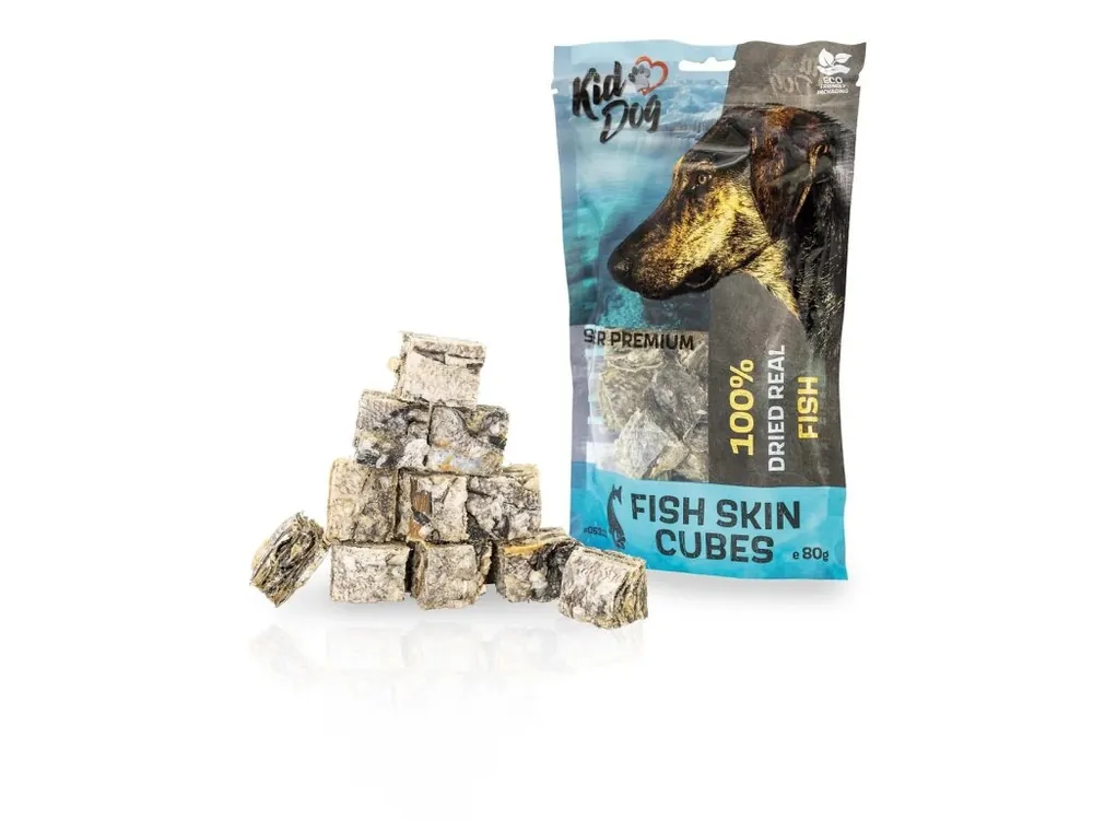KIDDOG SUPER PREMIUM 100% rybí kostky - kůže z tresky 80 g Koupit Online