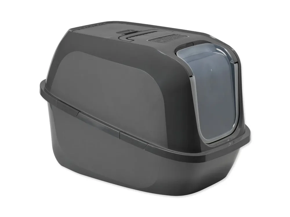 Bezpečná Platba Toaleta Moderna Mega Deluxe 65,8x48,6x45,8 cm tmavě šedá