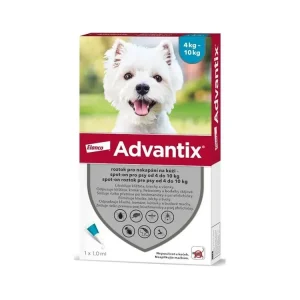 Advantix S.O. pes 4-10kg a.u.v. modrozelený sol 1 x 1 ml Akce