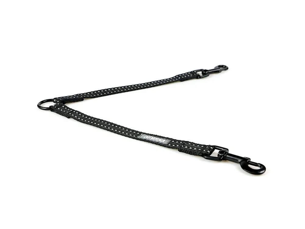 Aminela rozdvojka Sport&City pro 2 psy 16mm/30cm, černá Přímo Od Výrobce