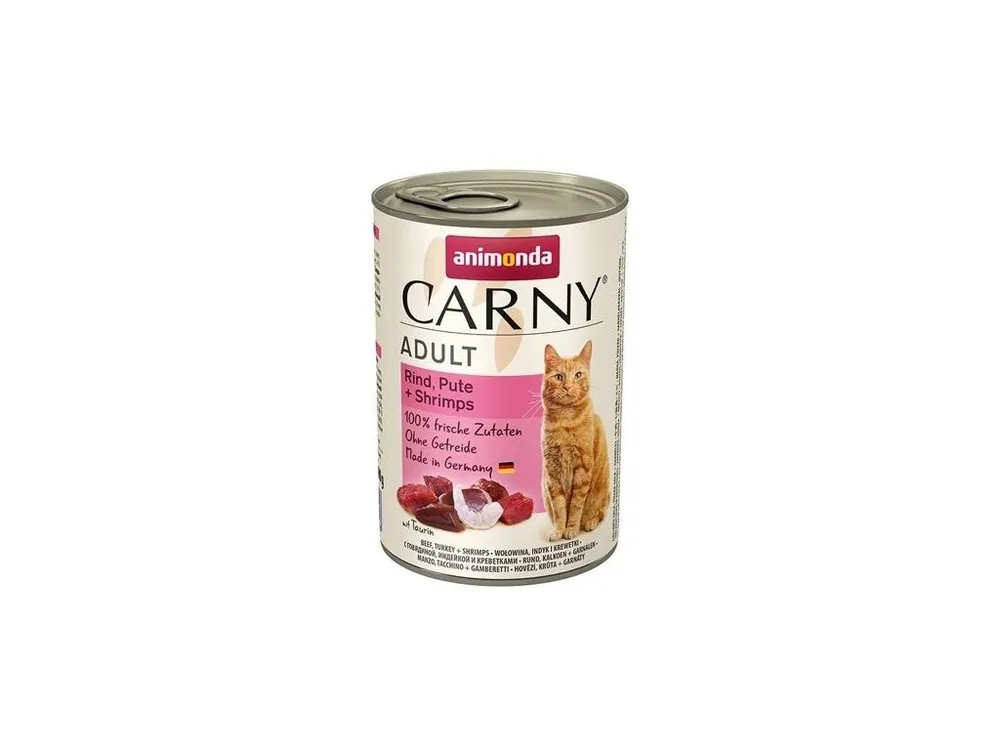 Levný ANIMONDA konzerva CARNY Adult - hovězí, krůta, ráčci 400g