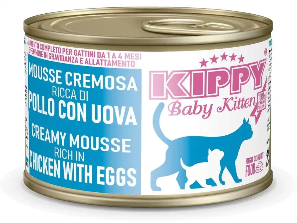 Jen Po Omezenou Doba Kippy Baby Kitten krémová pěna s kuřetem pro kočky 200g