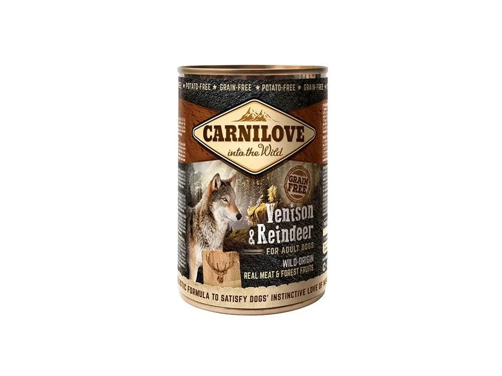 Carnilove WM konzerva Venison + Reindeer Grain Free 400 g Omezená Nabídka
