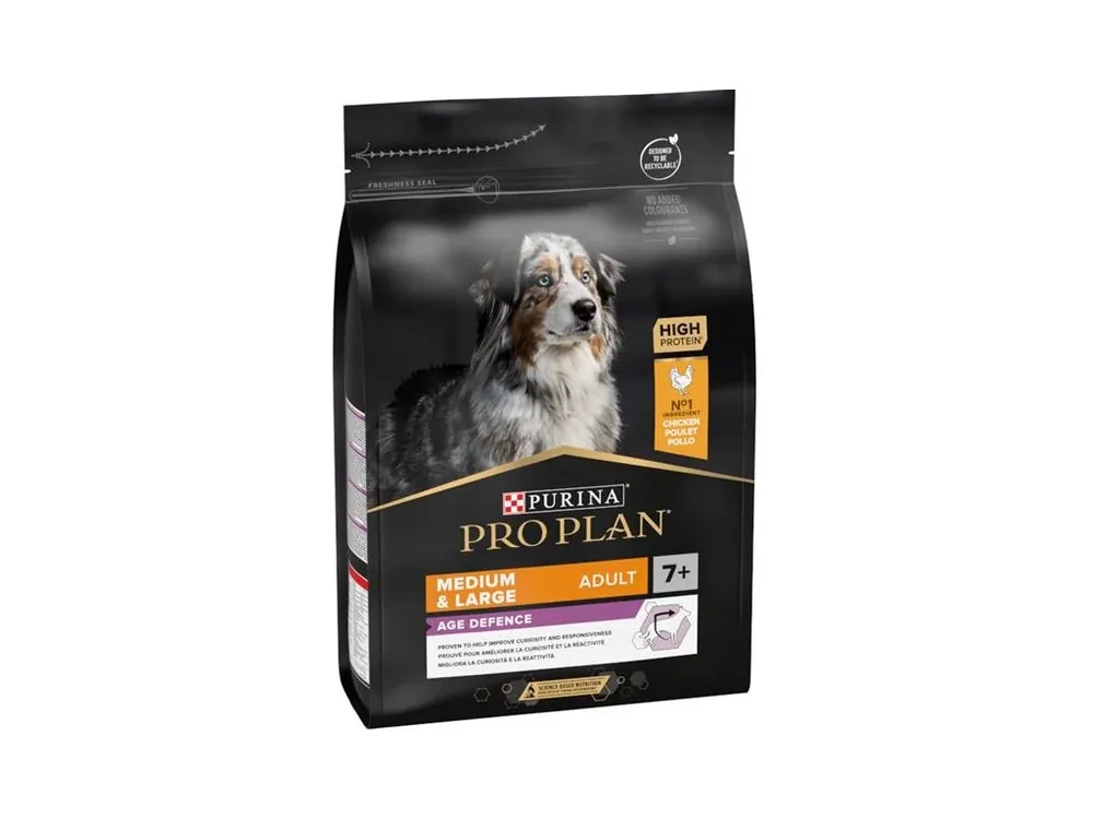 Akce Pro Plan Dog Adult Medium&Large 7+Age Defence kuře 3 kg