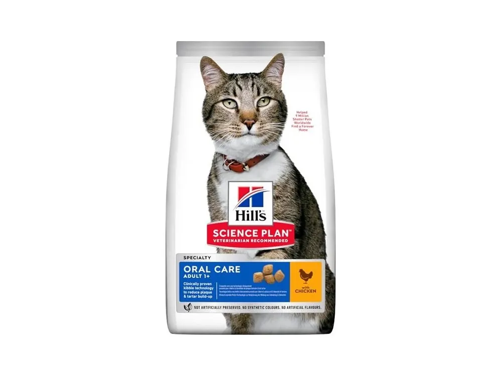 Hill‘s Science Plan Feline Adult Oral Care Chicken 7 kg Nakupujte Hned