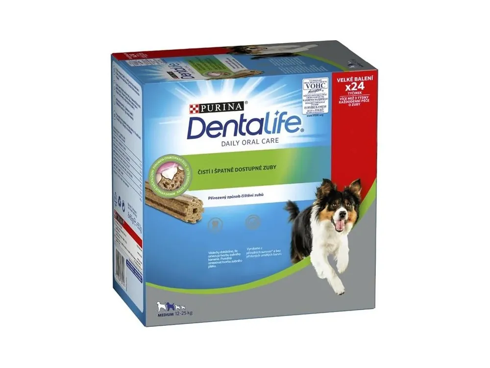 Purina DentaLife Medium Multipack 15 - 25 kg (24 tyčinek) Nejlepší Volba