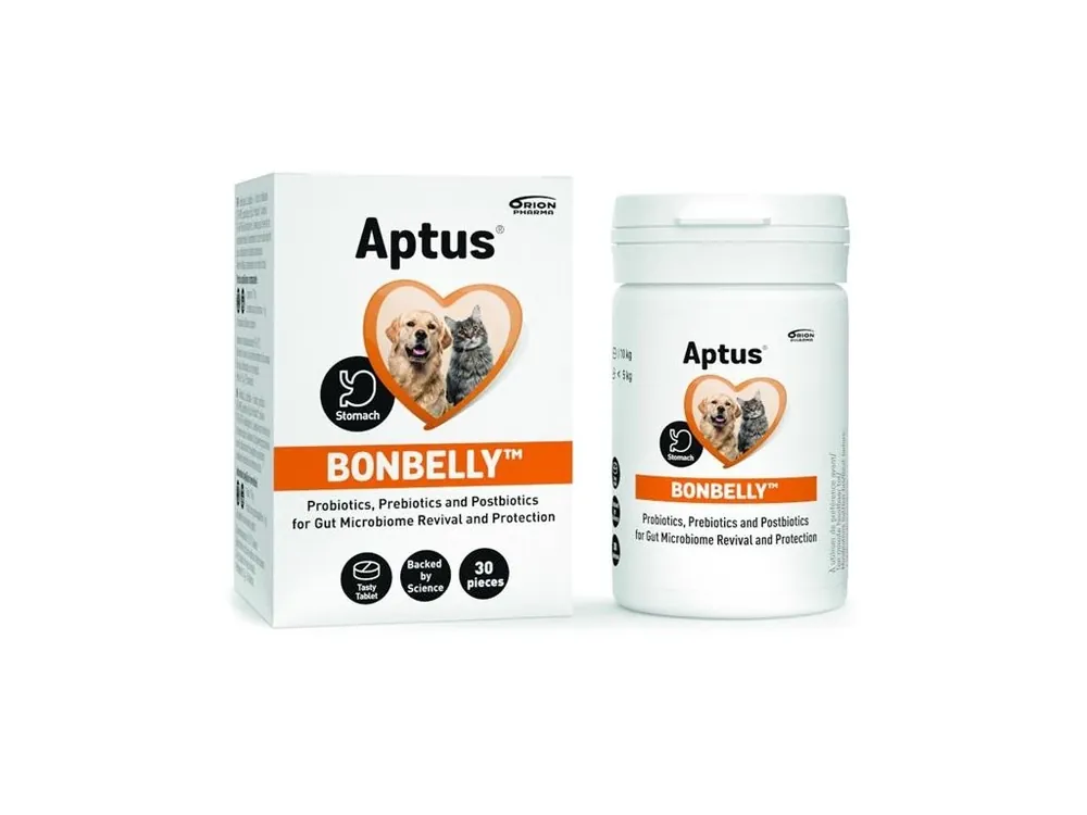 Aptus Bonbelly 30 tablet (ochrana střev pro psy a kočky) Víkendová Akce