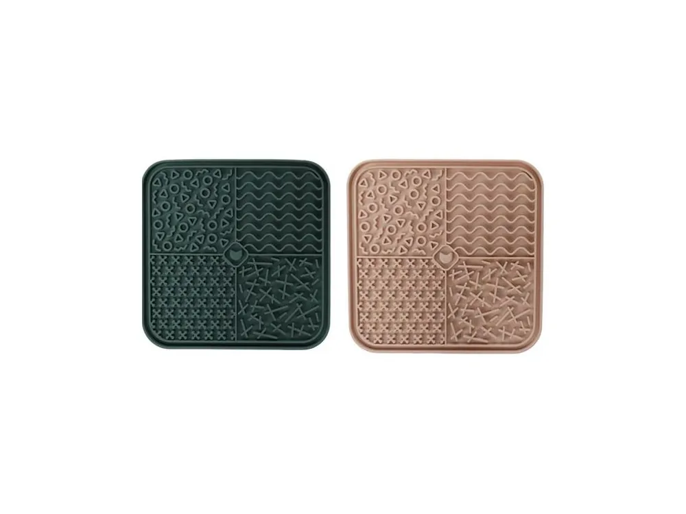 Must-Have Lízací podložka Munir 20x20 cm mix barev Flamingo (1 ks)
