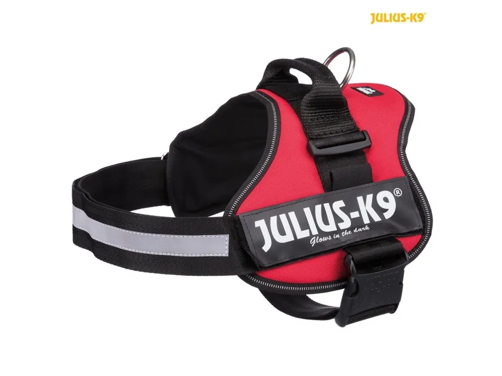 Nejlepší Volba Julius-K9 silový postroj 2/L-XL 71-96 cm/50 mm, - červený